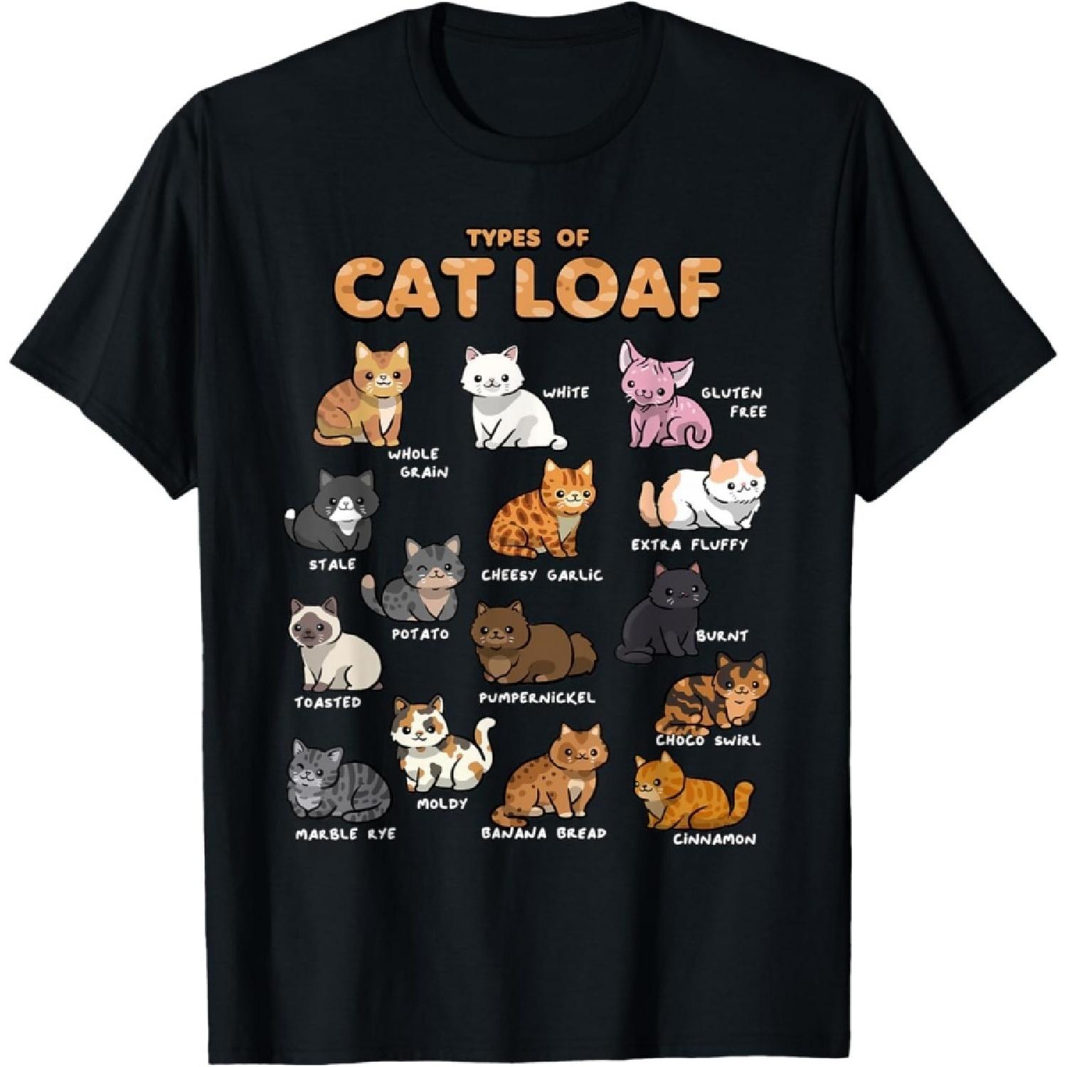 

Figured Cat Nap Shirt Cat Loaf Shirt Cute Kitten Kawaii Cats for Cat Lover T-Shirt Funny Graphic Tshirt Novelty Tee XXXXXL