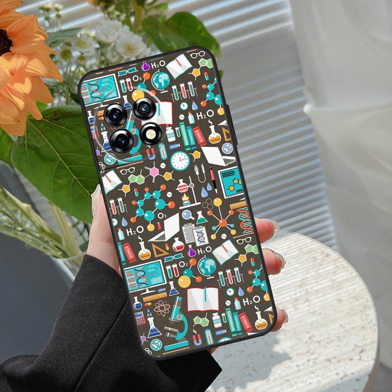 Science Chemistry Caffeine Case For OnePlus Nord 5 CE 2 3 4 Lite N20 N30 OnePlus 13T 13R 15 13 12 11 10 10T 8T 15R Cover