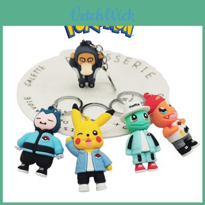 Entzückendes Pokemon Pikachu Schiggy Schlüsselanhänger Spielzeug für Kinder und Erwachsene