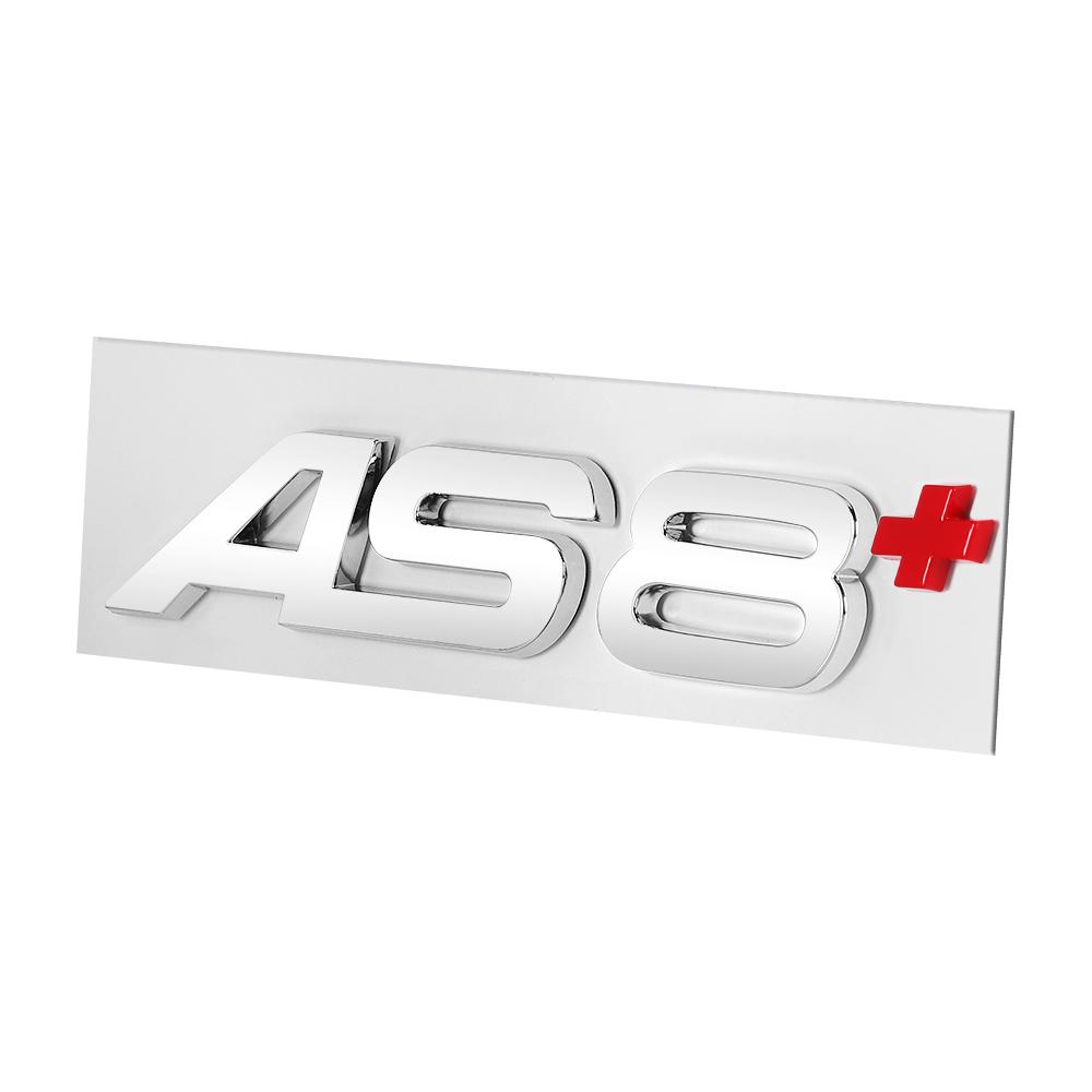 3D Aluminum For T01 AS3 AS4 AS5 AS6 AS7 AS8 AS3+ AS4+ AS5+ AS6+ AS7+ AS8+ Letters Emblem Car Rear Trunk Decoration Logo Sticker 01T