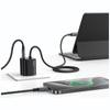 Ładowarka sieciowa 30W USAMS GaN 2xUSB-C Czarna