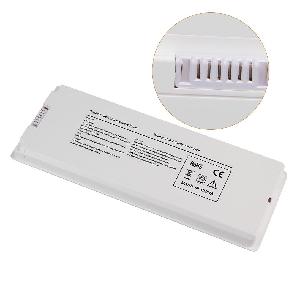Náhradní baterie pro MacBook 13" MB403 MB402 MB881LL/A MA566FE/A Baterie A1181 A1185 5600mAh