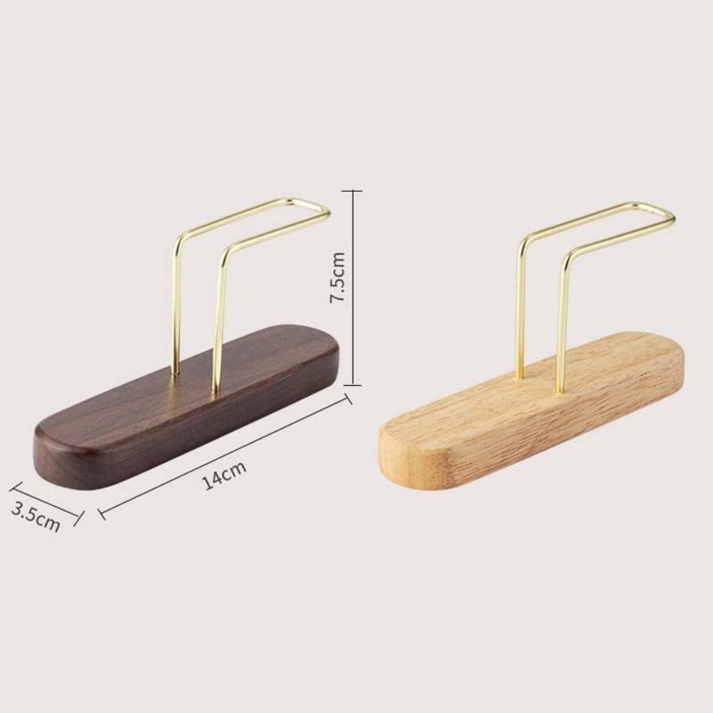 Walnut Wood Coffee Filter Paper Holder Household Filter Paper Box Solid Wood Storage Stand