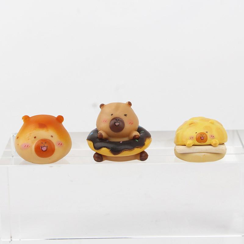 Cub Bakery Capybara Bread Qmeng Miniature Toy Model Decoration Gift Holiday