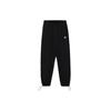Li Ning X Disney Collaboration Sports Lifestyle Series Mickey Embroidered Loose Cuff Sweatpants Women Bottoms Black AKLR318-1