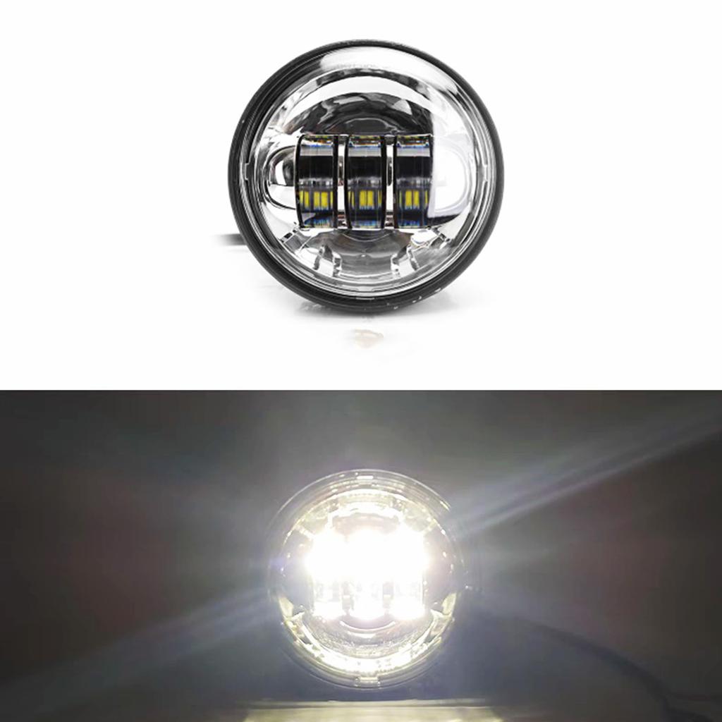 Yoothi Compatible Headlight and Fog Light Combo for Road Road Street and Electra Glide 7-Inch Harley-Davidson King, Glide, Glide, (Silver)