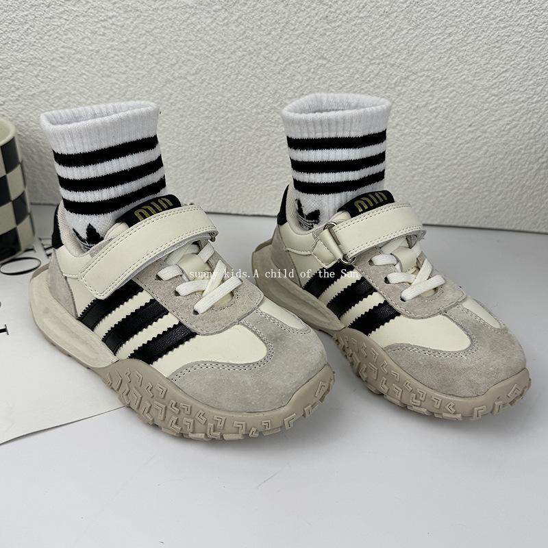 Children's Sports Shoes Trendy Brand Girls 2025 Autumn New German Training Shoes Korean Version of Boys Platform Casual Forrest Gump Shoes