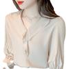 Summer New Style Ruffled V-neck Chiffon Shirt Women's Short-sleeved Fashion T-shirt Versatile Top