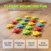 10Pcs Colorful Plastic Jumping Frog Toys With Press Jump Feature For Kids Party Favors Classroom Prizes
