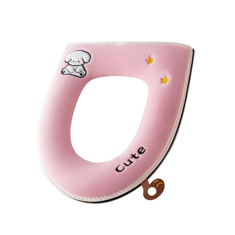 Pernă pentru scaun de toaletă de uz casnic, iarnă, de pluș îngroșat, seturi universale calde