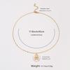 Little Bear Inlaid Love Zircon Women's Party Stainless Steel Plated 18K Gold Hypoallergenic Jewelry Pendant Necklace