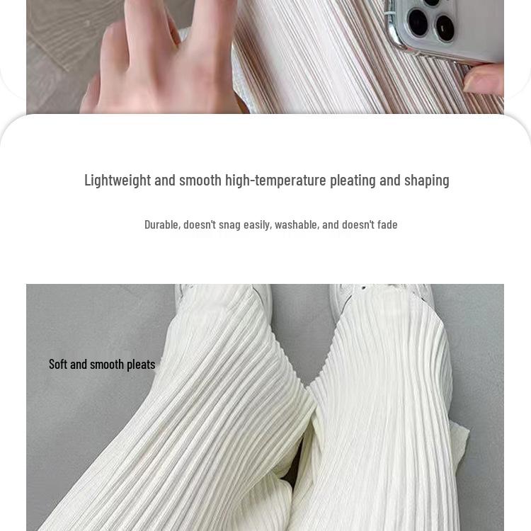 Women's Summer Ice Silk Maternity Pants - Thin, Straight Leg, Petite, Drapey Wide-Leg Style