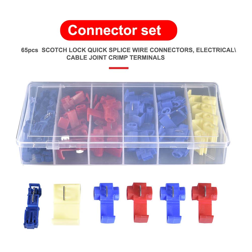 50 Red 22-18 Ga AWG Gauge 12 Volt Wire Taps Scotch Lock Connectors Terminals