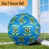 Duhok Sports Club Emblem Size 5 Soccer Ball,Indoor/Outdoor Suitable for Training Matches Tournaments Practice Games Perfect Gift for Fan