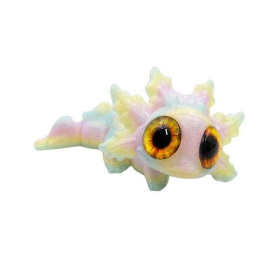 3D Printed Salamander Figurine Movable Joints Salamander Figure Articulated Animal Model Fidget Toy Home Office Desktop Decoration Ornament