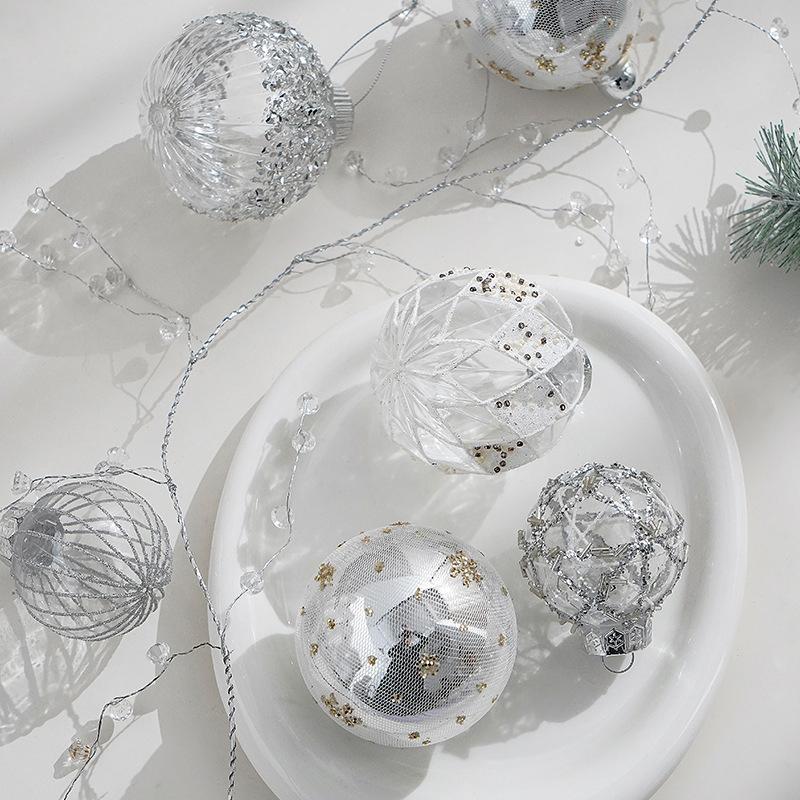 6Pcs/Box 8CM Christmas Balls Decoration Xmas Tree Hanging Ornaments for Party Home Decor New Year Navidad 2026 Gifts Accessories