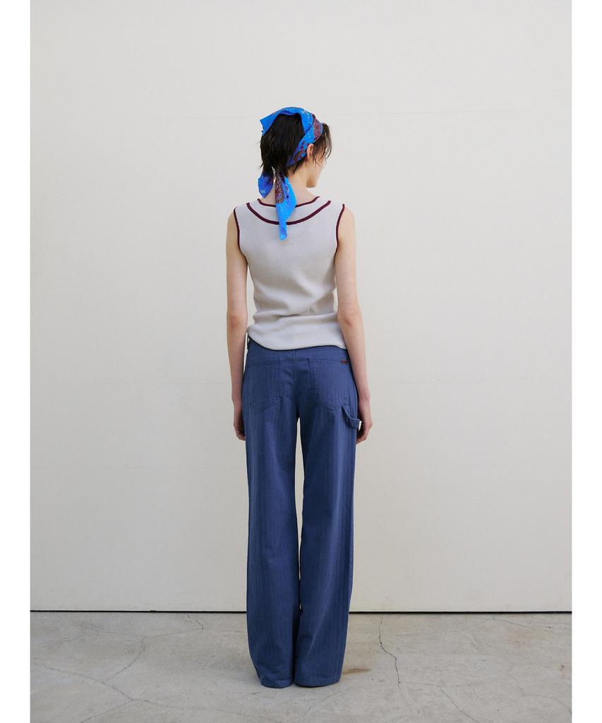 Ninnis [4Nd] Vintage Herringbone Pants (Blue)