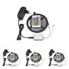 12v 3528rgb Led Tape With Mini Remote Controller Nonwaterproof Bright Lighting For Tv Background Decoration