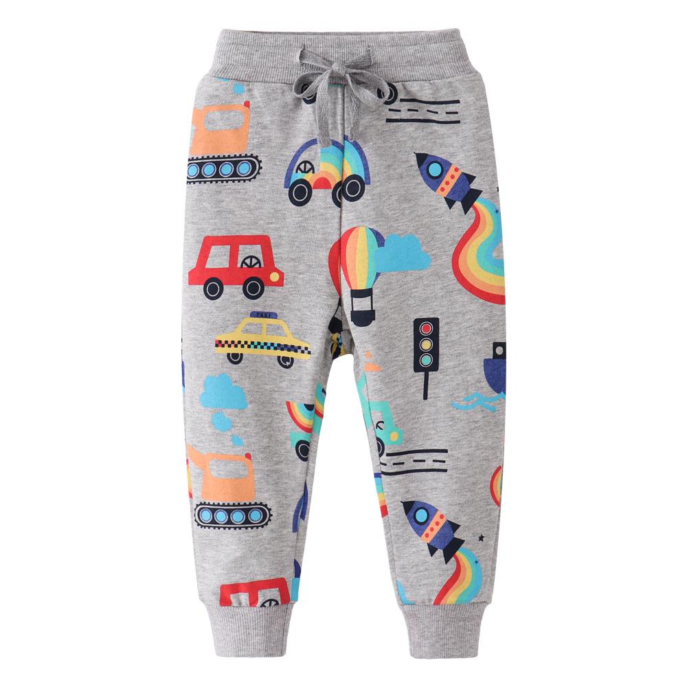 Autumn/Winter Children s Cotton Terry Sweatpants - Boys Toddler Pants Set of 6: 2T, 3T, 4T, 5T, 6T, 7T