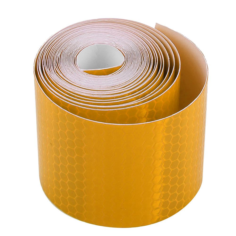 5cmx3m Safety Adhesive Reflective Tape Roll Sticker For Trailers Cars Bikes Orange