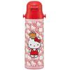 Skater Stainless Steel Water Direct Hello Sanrio Sports Water Kids' Bottle, Drinking, 580ml, Kitty, Ushiro-Shiro, Design, Child-Friendly, Lightweight,