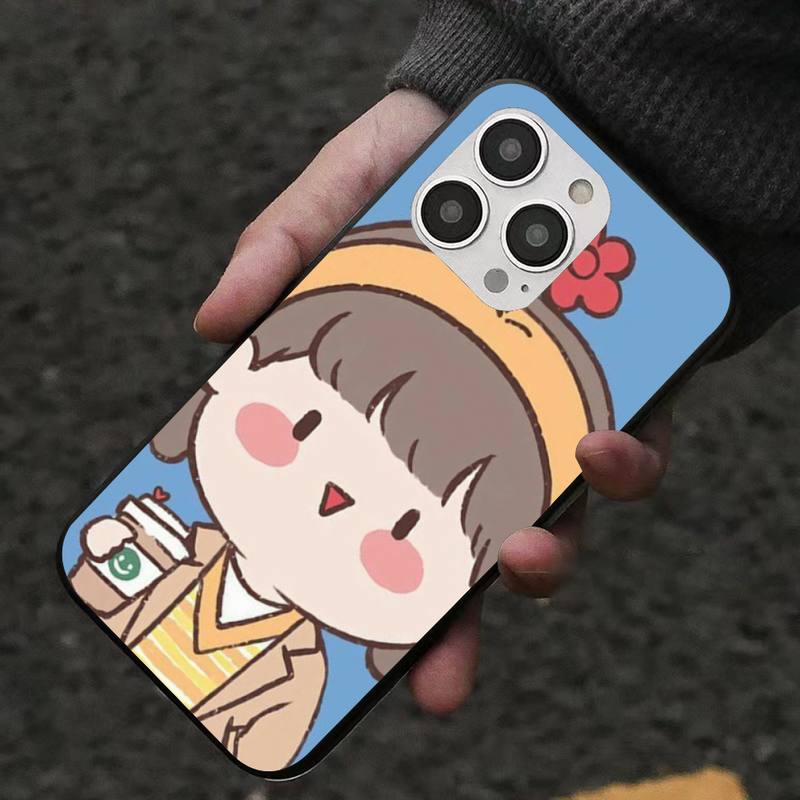 Cute Cartoon Girl Phone Case For Iphone 7 8 Plus X Xr Xs 11 12 13 Se2020 Mini Mobile Iphones 14 Pro Max Case