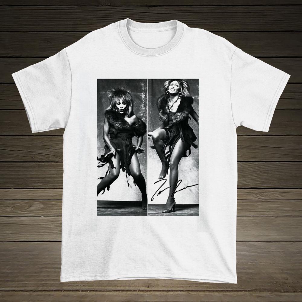 Rare Tina Turner Basic White Heavy Cotton All Sizes Unisex T Shirt Unisex T-Shirt XXL