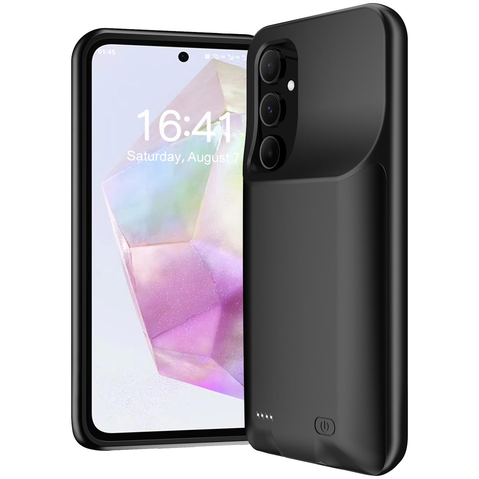 

For Samsung Galaxy A55 5G 10000mAh Power Bank TPU Phone Case External Battery Pack A