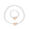Fashion Versatile Irregular Shaped Pearl Necklace Bracelet Temperament Sweet Design Sense Love Jewelry Hot Sale