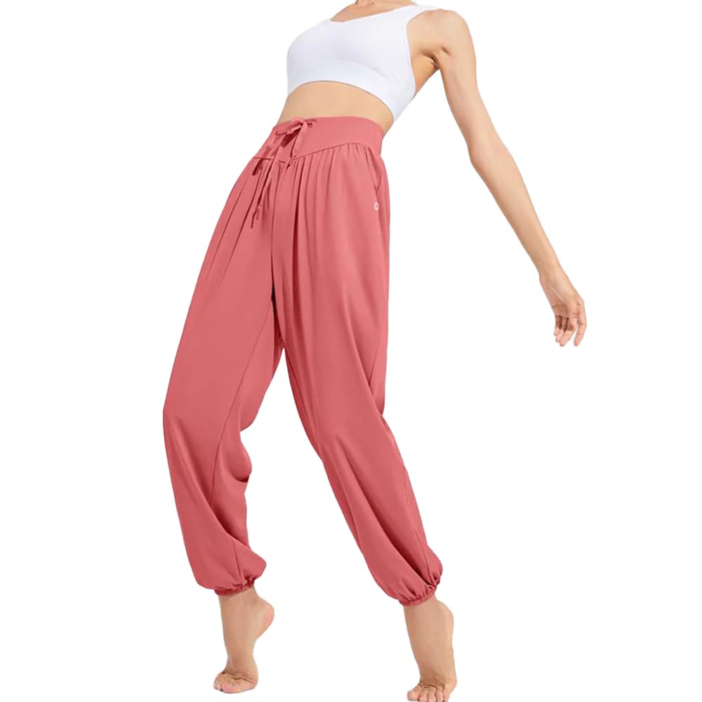 

Yomoment Свободные брюки-джоггеры для йоги Йога Легко двигаться Малиновый с сыпью Арбузный Летние, Влагоотводящие, Быстросохнущие Брюки, Спортивная одежда, Пилатес,