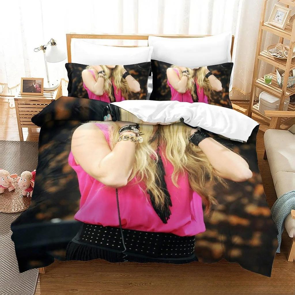 3D Print Hannah Montana All Season Duvet Cover Bedding Comforter Sets Soft Quilt Cover And Pillowcases Single_Double_Queen_King