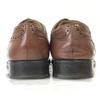 MARIANO CAMPANILE/Vintage Leder Straight Tip Semi-Brogue Schuhe/6/24.5-25.0/Braun/Business(GEBRAUCHT)