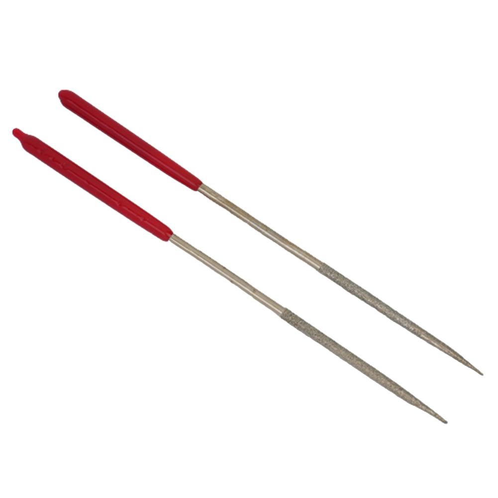 2pcs 3x140mm Round Needle File for Art Craft for Mechanics Electronics