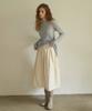 Auro Cotton Tuck Skirt [ Cream ]