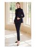 High-End Women's Winter Wool Blend Professional Suit for College Students and Interviews
