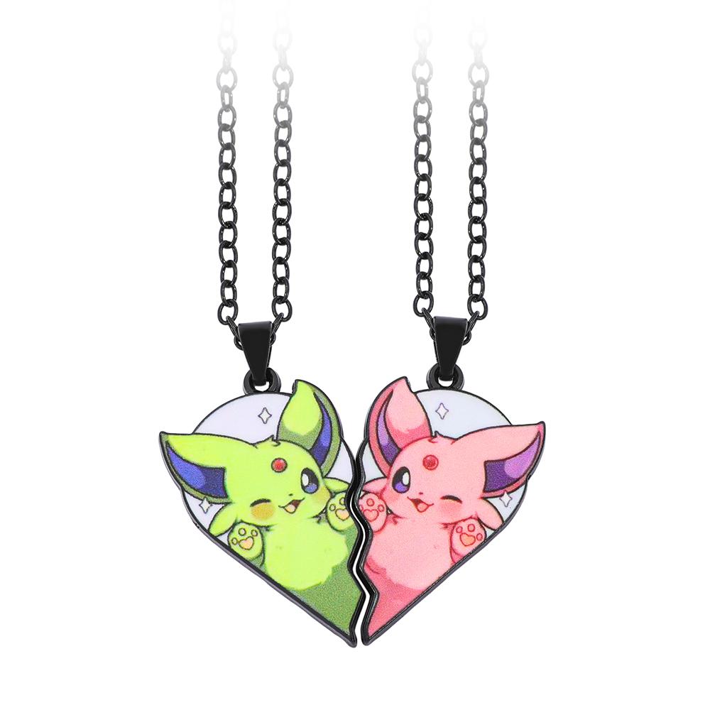Eevee Leafeon Vaporeon Flareon Espeon Sylveon Jolteon Glaceon Love Splicing Pendant Necklace Toys Gifts