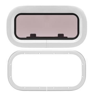 Boat Porthole Window Heavy Duty Aluminum Alloy UV Resistant Sealed Waterproof Square Inner Opening