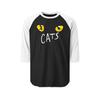 Cats Broadway Musical Logo Men's Three-Quarter Sleeve Raglan Shirt