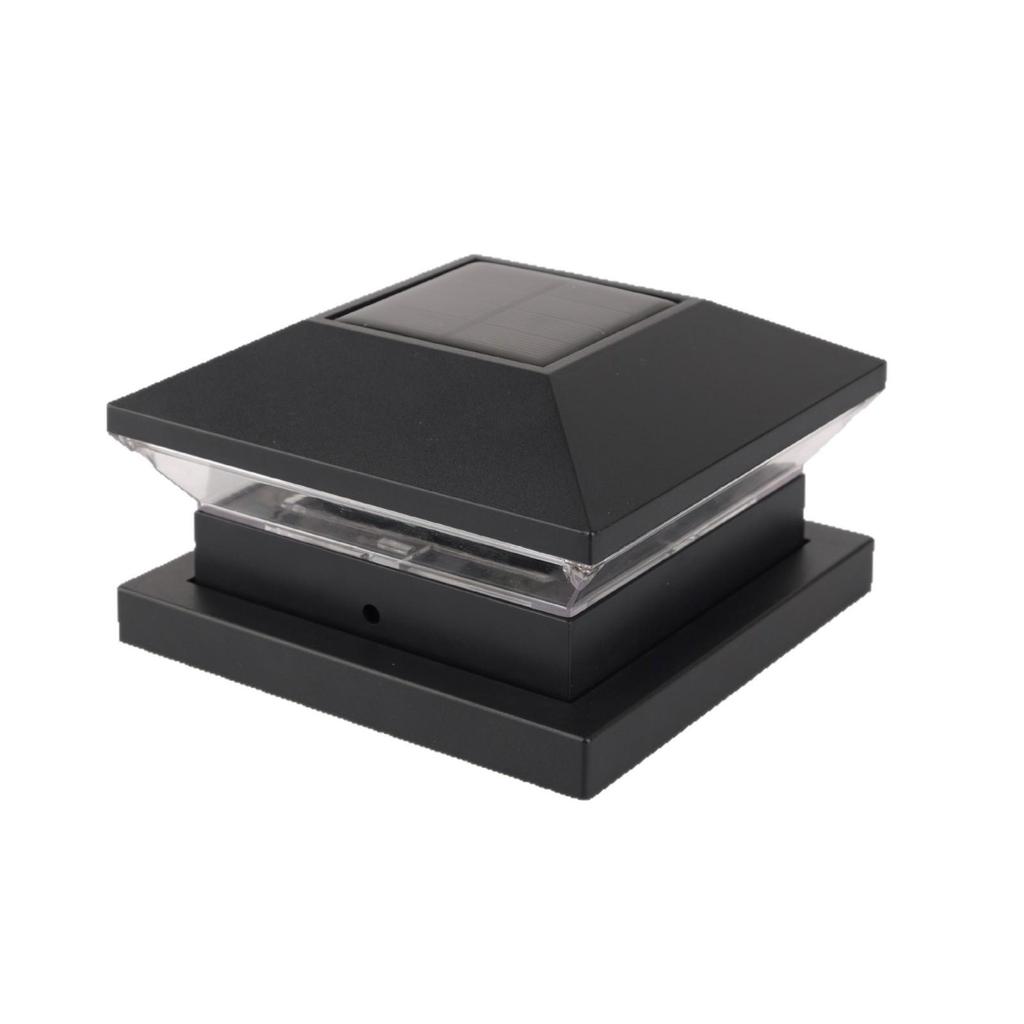 Patterned Solar Pillar Light for Outdoor Courtyard, Villa Gate, or Wooden Post