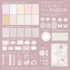 Large capacity: 126 pieces Scrapbooking material Set Vintage Planner handmade DIY Craft Supplies