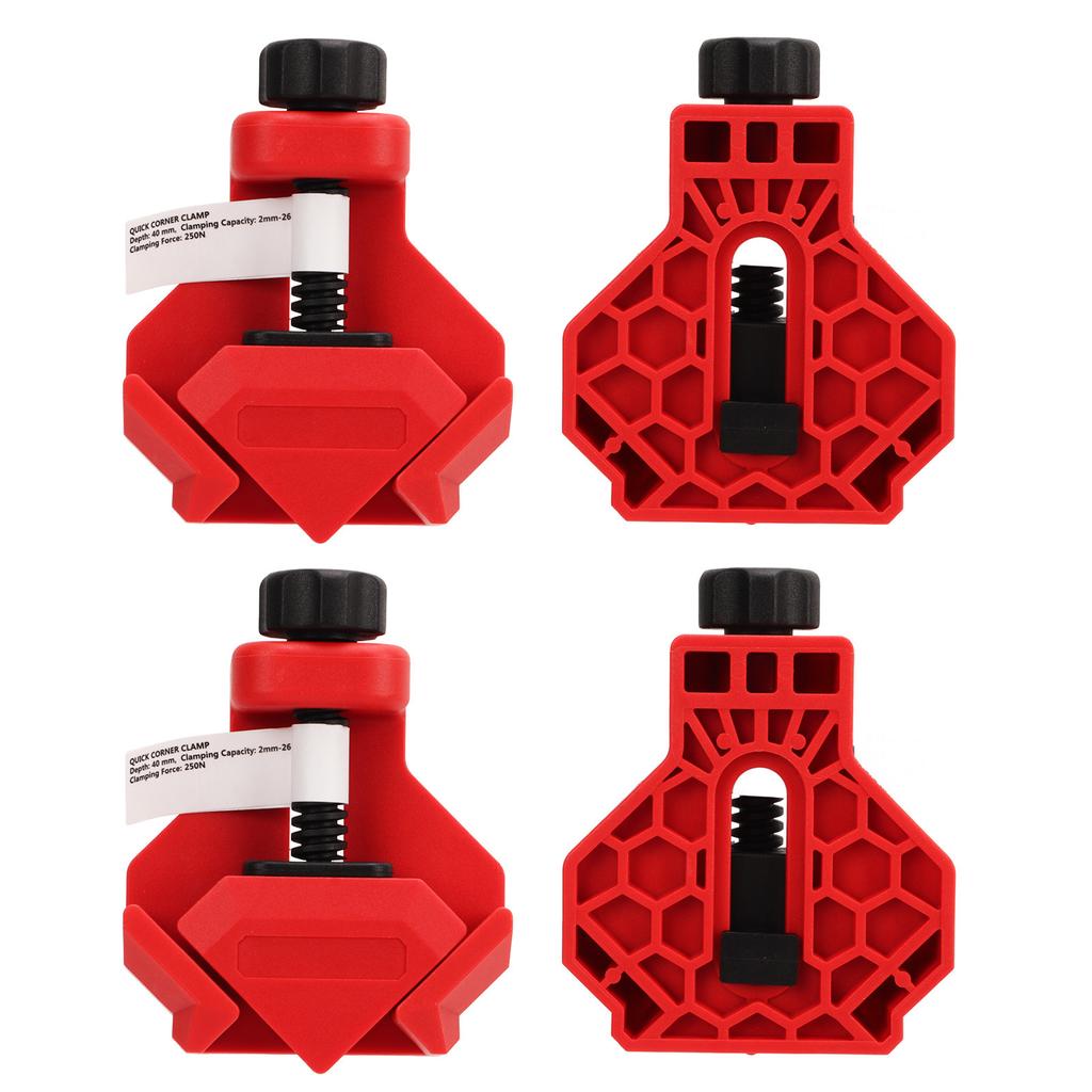 4PCS Right Angle Clamp Spring Load 90 Degree Corner Clip for DIY Woodworking Furniture Maintenance