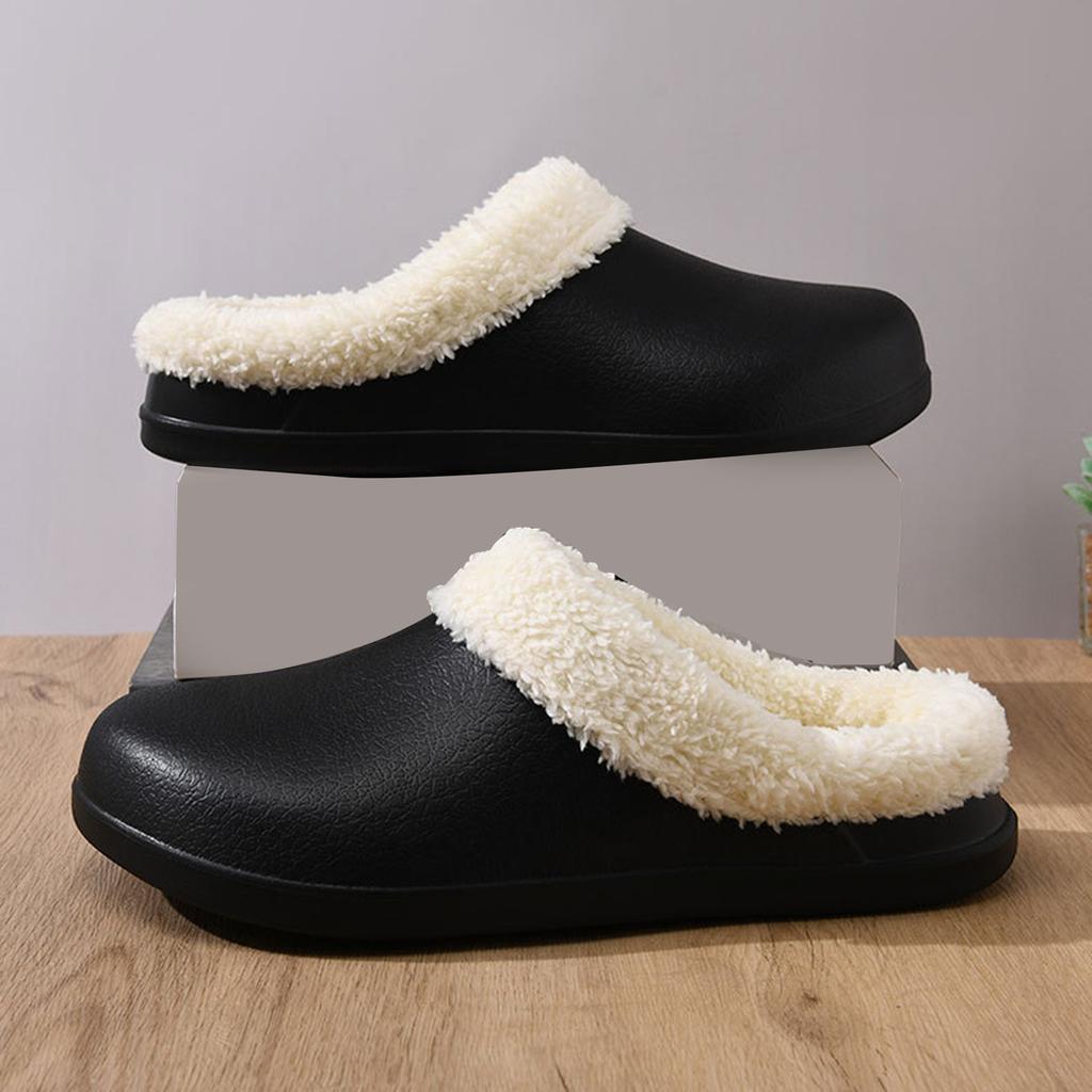 Women And Men Lined Clogs Memory Foam Warm Fuzzy Slippers Winter Indoor Outdoor Slipper Slippers Slippers for Women Flat