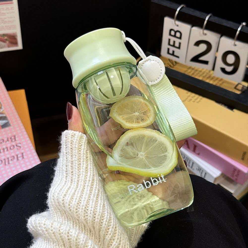 Water bottle sports water cup cute portable plastic cup female student easy cup large capacity simple cute creative space cup