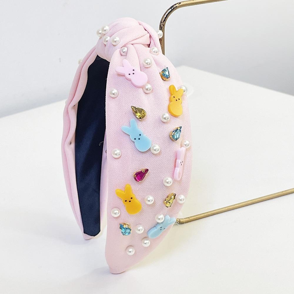 

Милі аксесуари для волосся, елегантний перловий вузол 2025, заколка для волосся, пасхальний... рожевий червоний колір