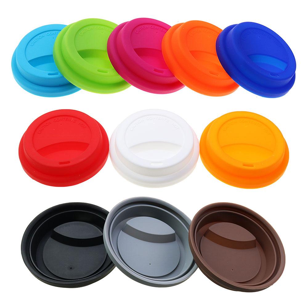 Universal Reusable Silicone Cup Lids Fresh Cover Insulation Anti-Dust Cup Cover Coffee Mug Lids Suitable for 9cm Cup Diameter