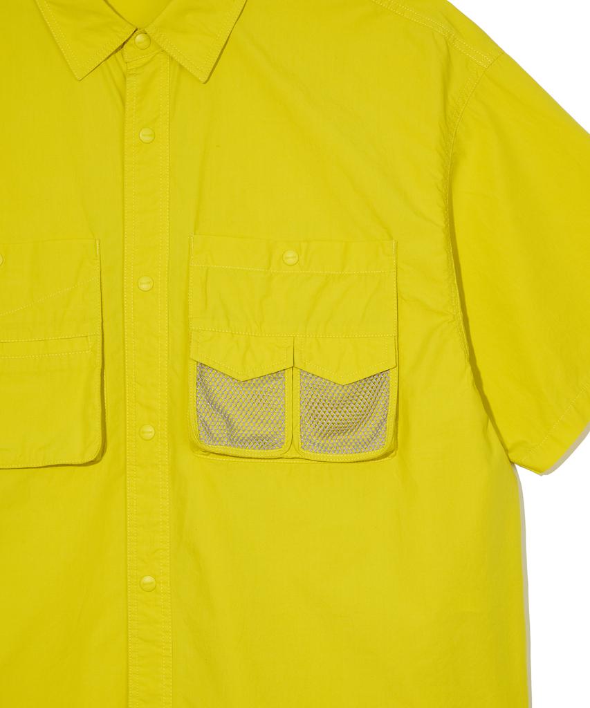 Nontaib Mesh Twin Cargo S/S Shirts (Yellow)