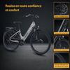 SPATIAL Vélo électrique 29" Argent-Moteur 600W- Batterie 48V12Ah- Shimano 7 Vitesses - VTT Ville E-Bike - Autonomie 100 km