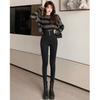 High Waist Jeans Women's Spring and Autumn Korean Version of Small Foot Pants Slim and Thin Pencil Pants Hip Pants Tide