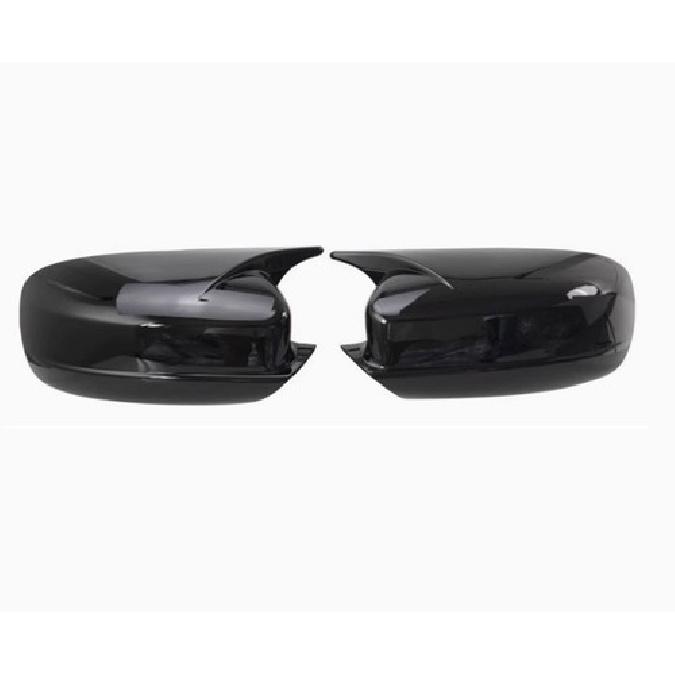 Side Door Mirror Lid Cover Trim Glossy Black For 2016- Dodge Charger 2pcs