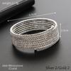 Rhinestone Upper Arm Bracelet Gold Color Full Shiny Rhinestone Bangles  Jewelry Accessories